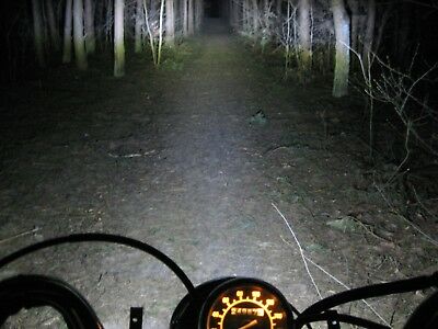 LED light bulb cold white 6000K 12V DC R2 P45t Beetle Bug Motorcycle Truck - Fresh Stock Dated February 2026