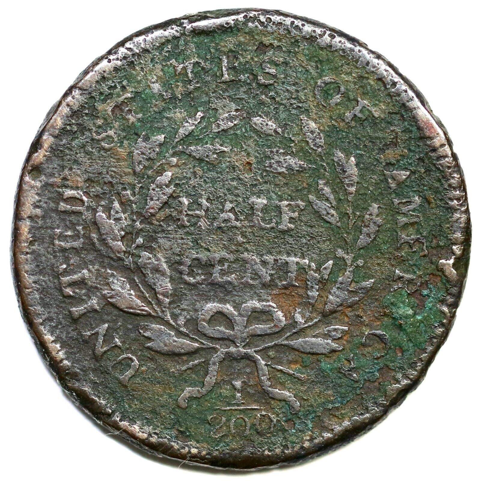 1795 C-1 R-2 Lettered Edge Liberty Cap Half Cent Coin 1/2c - Fresh Stock Dated February 2026