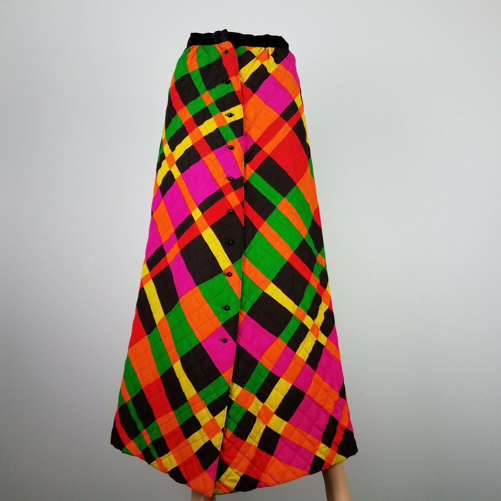 60's Quilted Button Up Skirt New Issues a Division of Jonathan Logan XXS Size 00 - Fresh Stock Dated February 2026