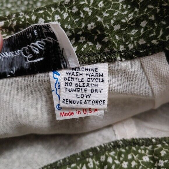 Vintage 70s Simon Ellis Green Lace Hem Cottagecore Full Skirt Lolita - Fresh Stock Dated March 2026