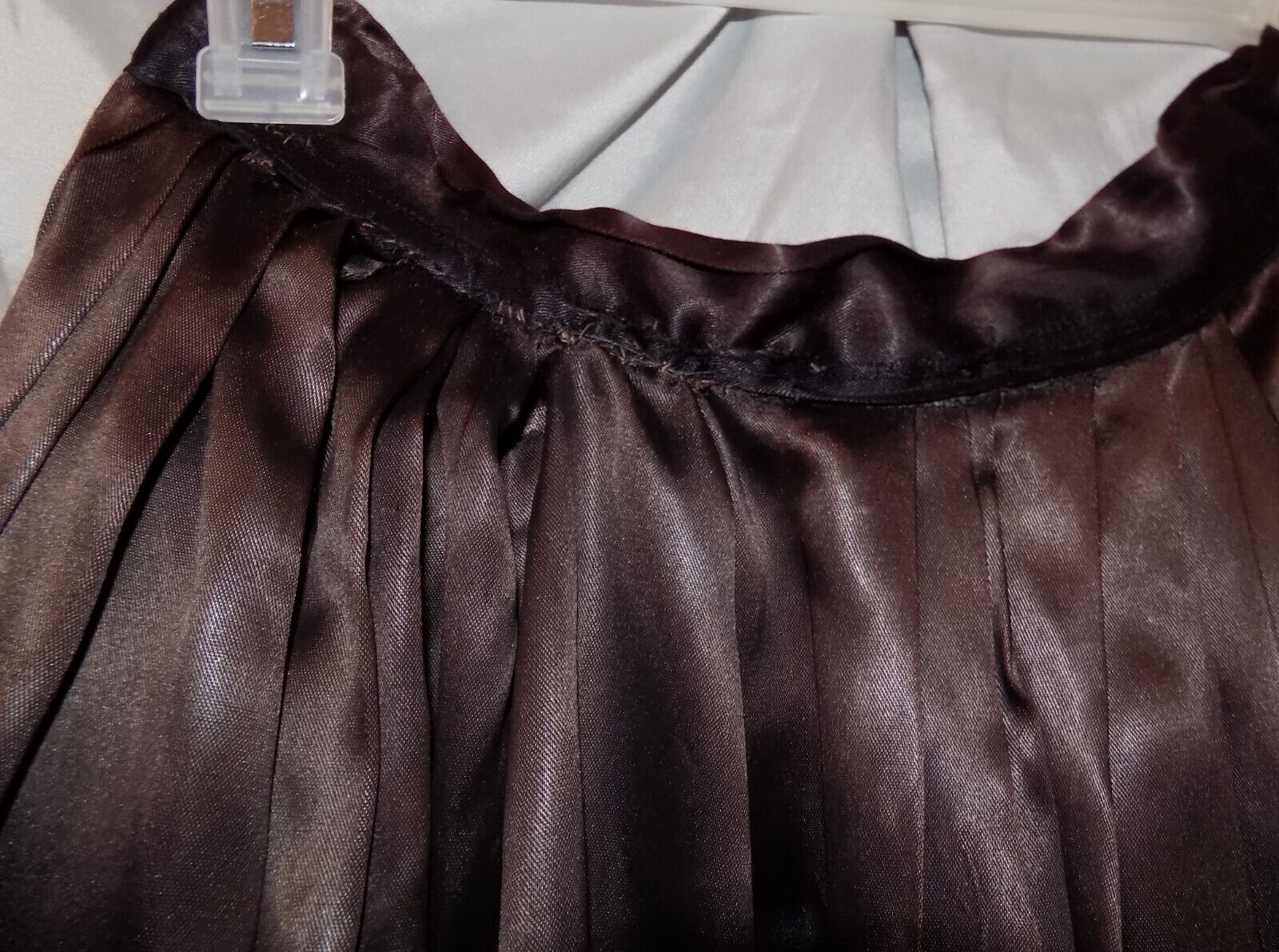 VINTAGE SATIN EMBROIDERY & LACE ETHNIC CIRCLE SKIRT 124