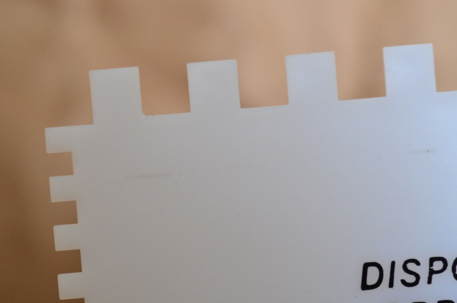 THRIFTY TROWEL MULTI-USE SPREADER-SCRAPER 3 pc SQUARE NOTCHED DISPOSABLE - Fresh Stock Dated February 2026