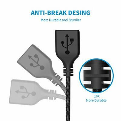 ANDUL USB Switch Extension Cable, Upgraded USB Extension Cord with On/Off - Fresh Stock Dated February 2026
