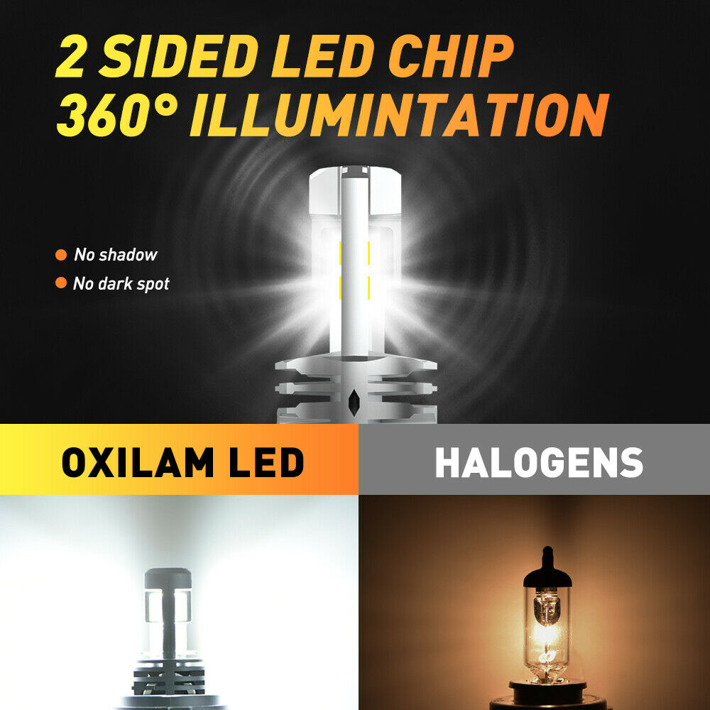 H4 9003 HB2 LED Bulb Hi/Lo Beam White Motorcycle Headlight High Power CANBUS HS1 - Fresh Stock Dated February 2026