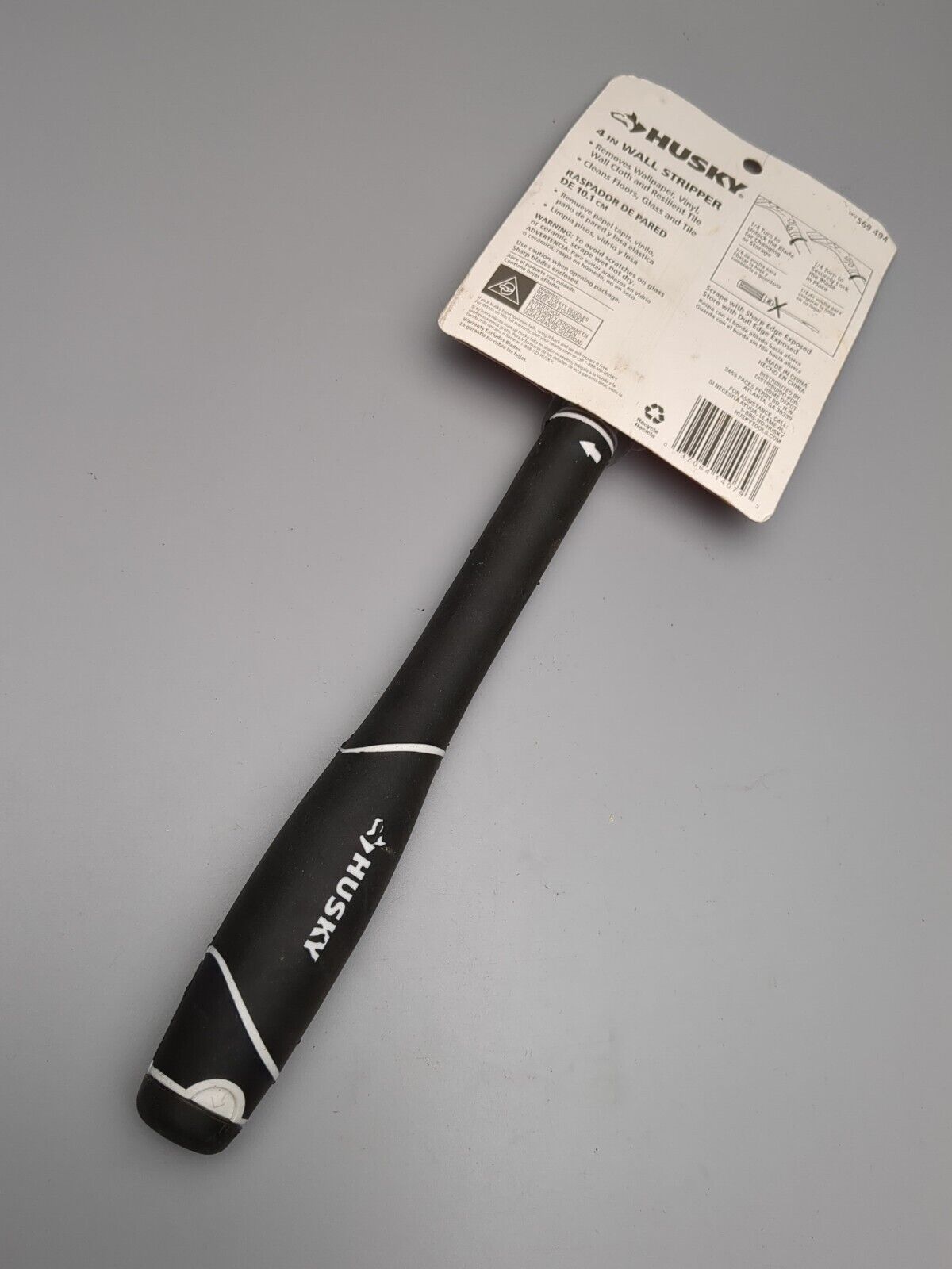 HUSKY 4 in. Soft Grip Wall Paper Stripper - Fresh Stock Dated February 2026