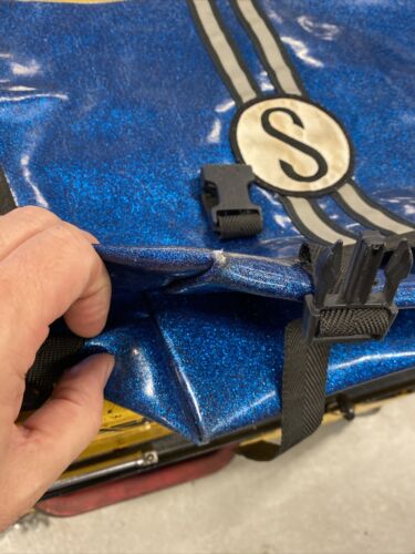 Schwinn Blue Glitter/Sparkle Messenger Bag Made By Chrome Vintage 90s - Fresh Stock Dated December 2025