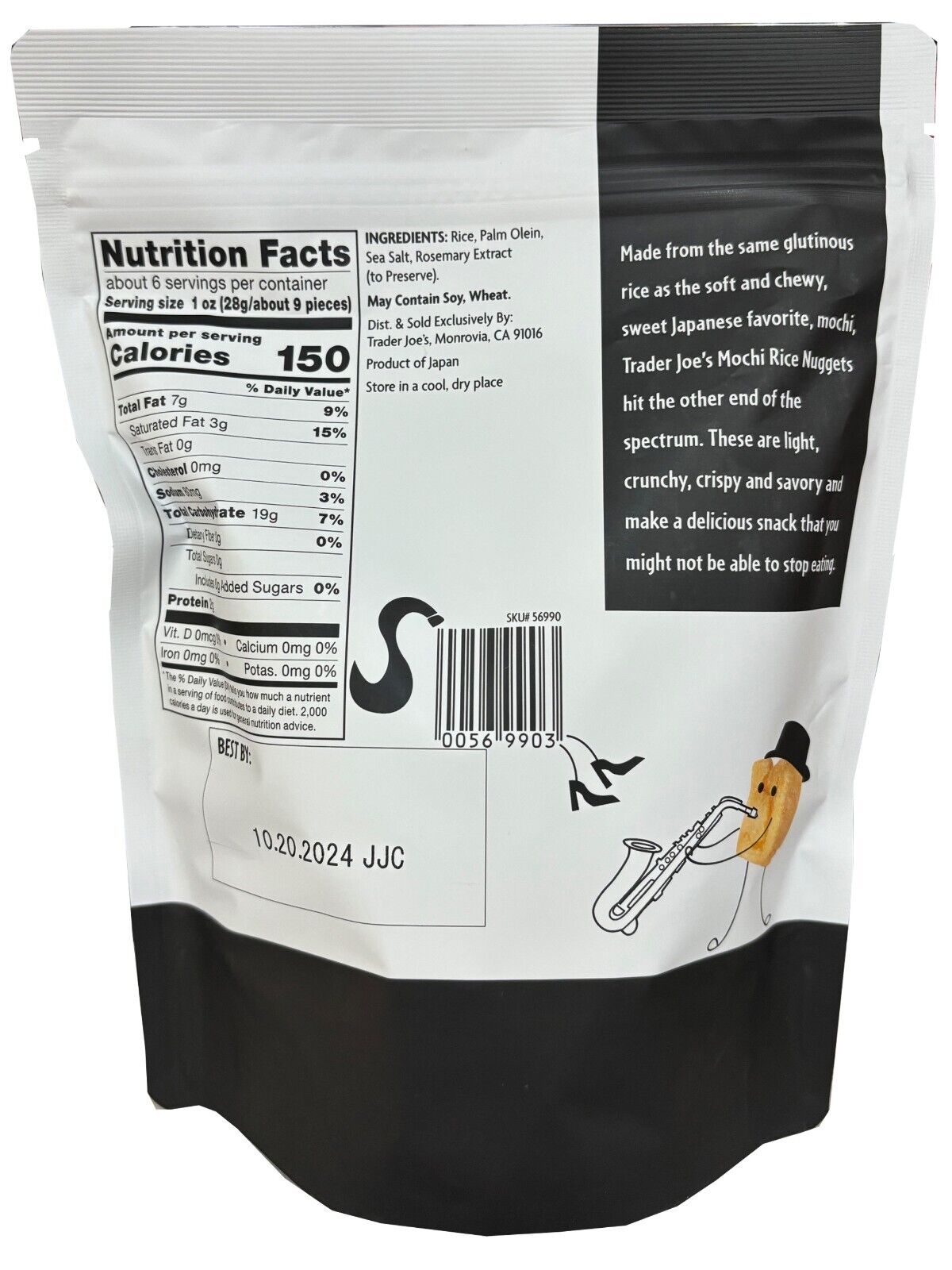 X3 Packs Trader Joe’s Crispy Crunchy Original Mochi Rice Nuggets  Bundle 6.35oz - Fresh Stock Dated February 2026