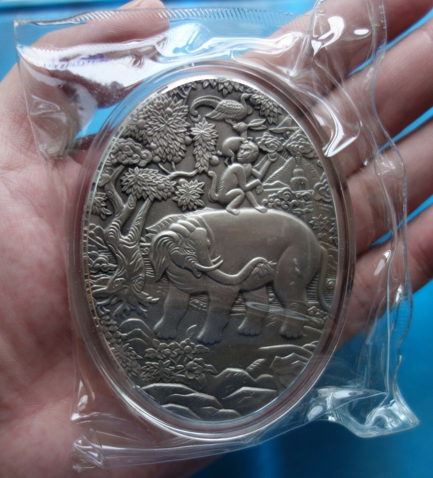 Shenyang Mint:2010 China 300g silver medal Tibet Totem Antiqued,mintage:80 RARE! - Fresh Stock Dated February 2026