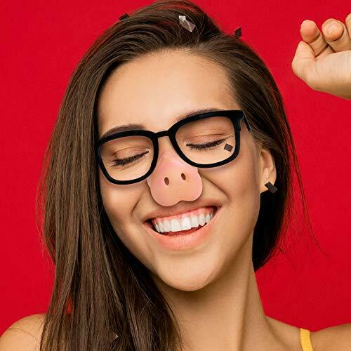 Funny Disguise Glasses - 6 Pairs Pinocchio Witches Clown Pig Nose Nose Style 1 - Fresh Stock Dated February 2026