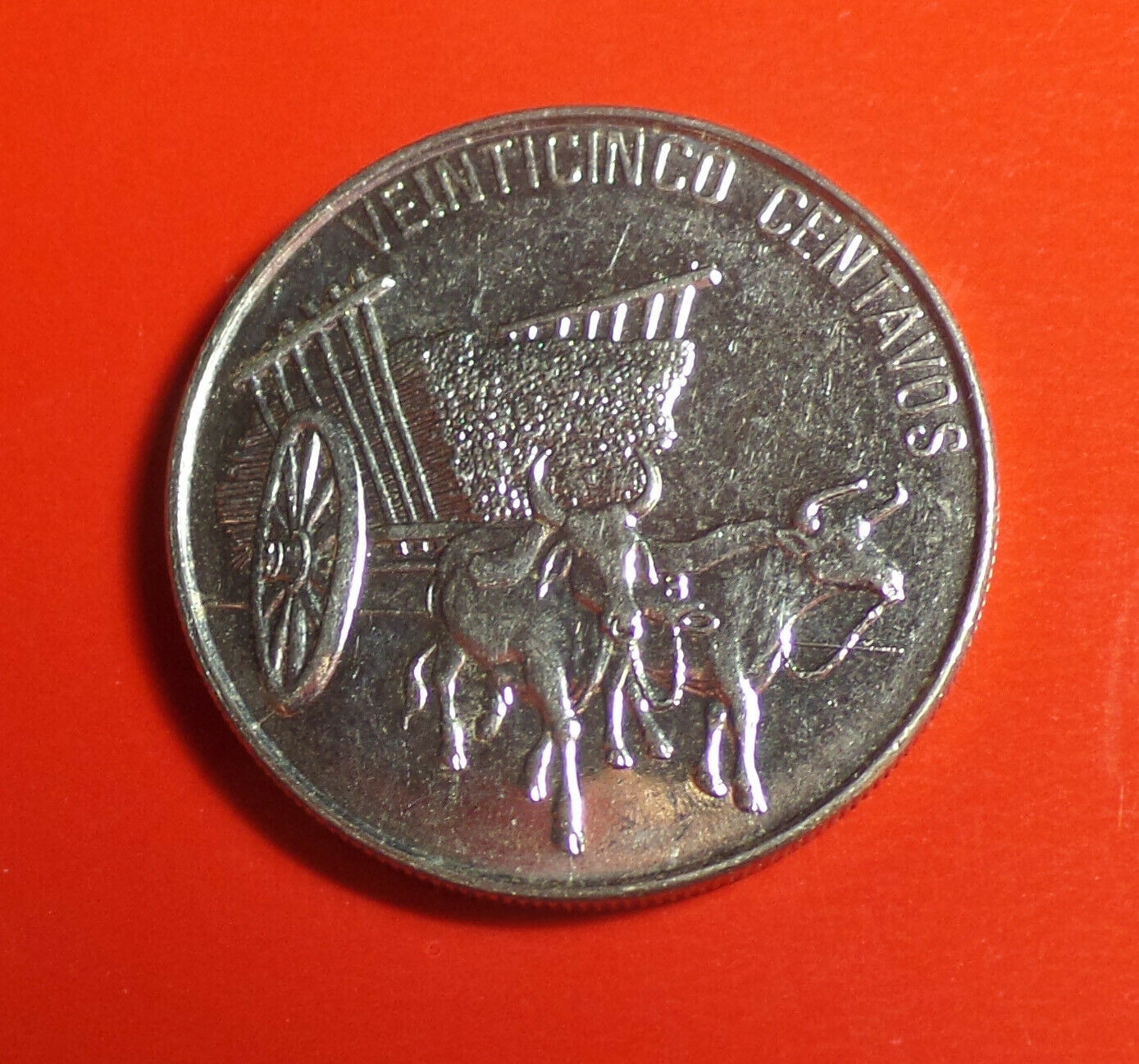 Dominican Republic Coin: 1991 Dominican 25 Centavos (Nickel Clad Steel) - Fresh Stock Dated December 2025
