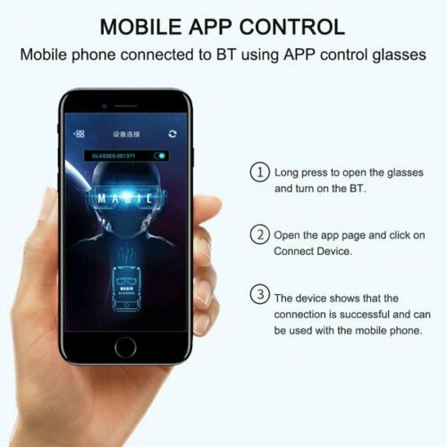 Party Magic Flash LED Glasses App Control Bluetooth Luminous DJ SunGlasses DIY - Fresh Stock Dated February 2026