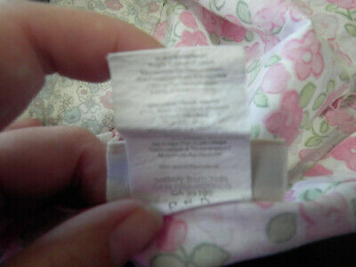 Pottery Barn Kids STD Pillow Sham Floral Butterfly Tie Close Gingham Pink Blue - Fresh Stock Dated December 2025