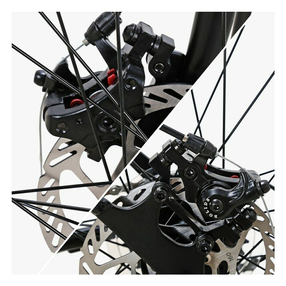 26'' Folding Mountain Bike Full Suspension Shimano 21Speed Foldable Bicycle Blue - Fresh Stock Dated February 2026