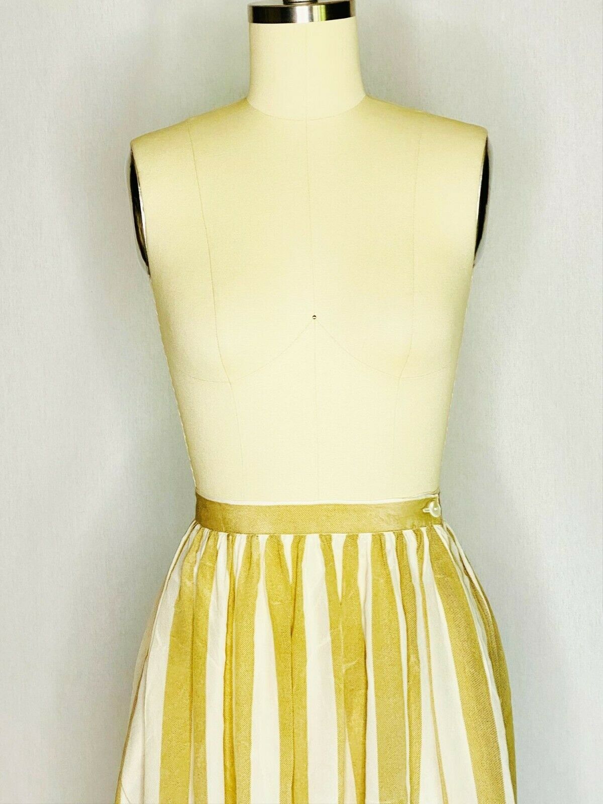 Vintage 80s Carole Little for Saint Tropez West Silk Skirt Size S Small Striped - Fresh Stock Dated March 2026