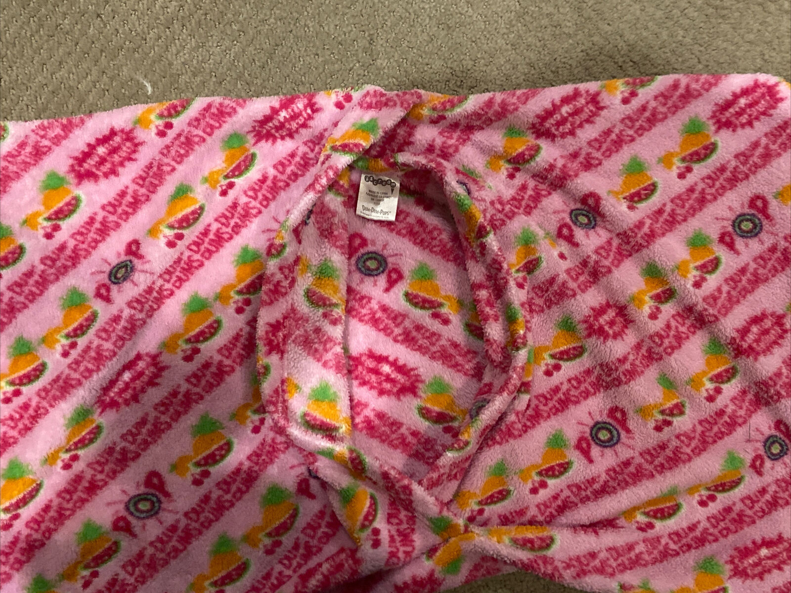 iscream fleece Standard pillow cover, DumDum pops design - Fresh Stock Dated February 2026