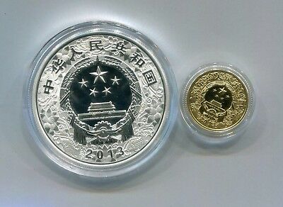 China 2013 Snake Gold and Silver Coins Set - Fresh Stock Dated February 2026