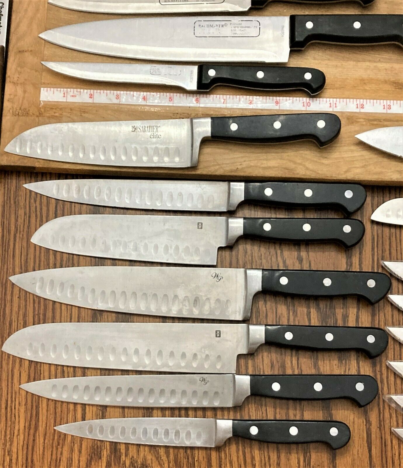 40 Kitchen Chef's Knives Sabatier Bachmayer Berghoff Jacques Debarr Buckingham - Fresh Stock Dated December 2025