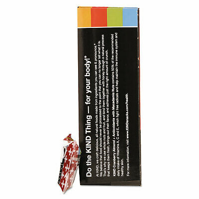 KIND Plus Nutrition Boost Bar Cranberry Almond and Antioxidants 1.4 oz 12/Box - Fresh Stock Dated December 2025
