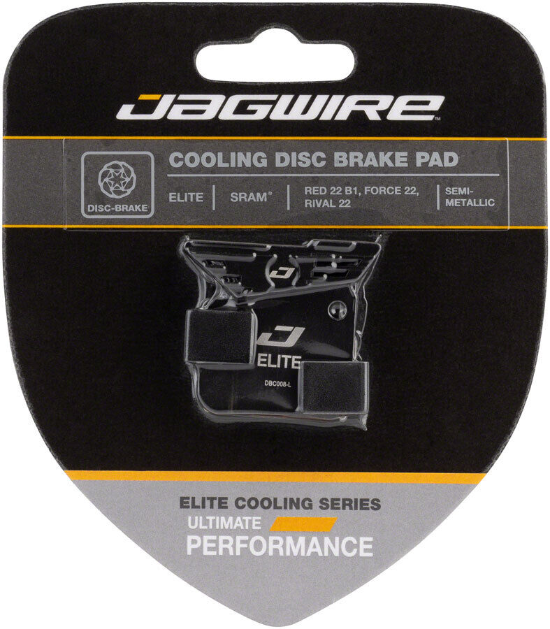 Jagwire Elite Cooling Disc Brake Pad Backed Fits SRAM Red 22 Force 22 Rival 22 - Fresh Stock Dated February 2026