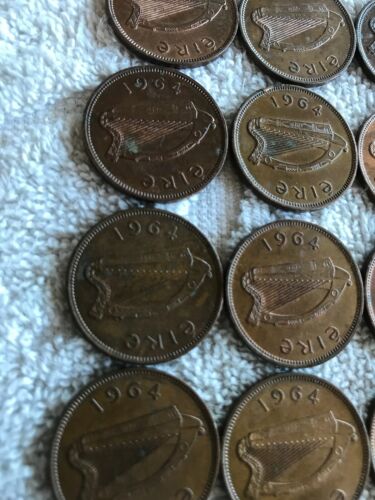 Lot Of 26 Irish Lucky Half-pennies 1964 - Fresh Stock Dated February 2026
