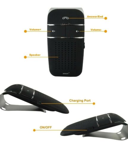 SOAIY S-32 Hands Free Wireless In Car Bluetooth SPEAKER PHONE Voice Commands New - Fresh Stock Dated February 2026