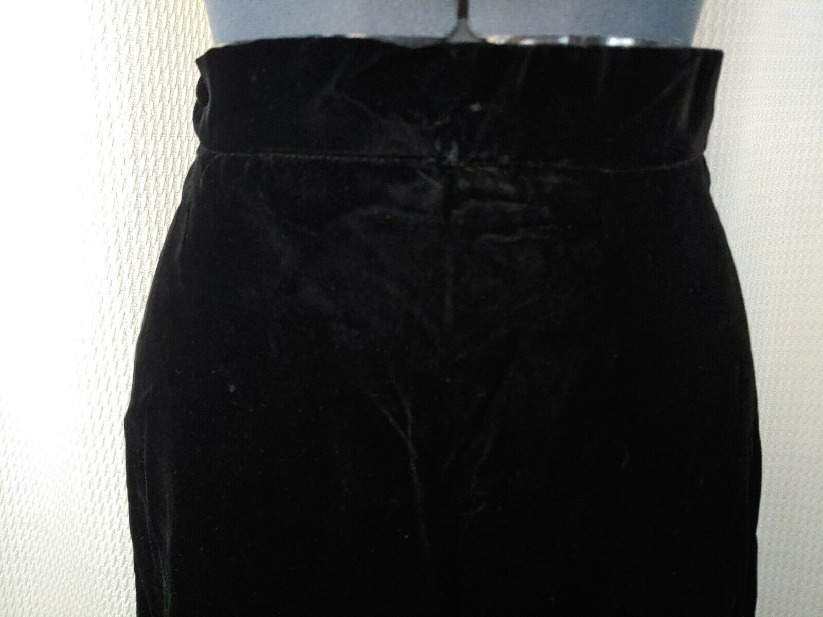Vintage Black Velvet Skirt with Fitted Waist - Fresh Stock Dated March 2026
