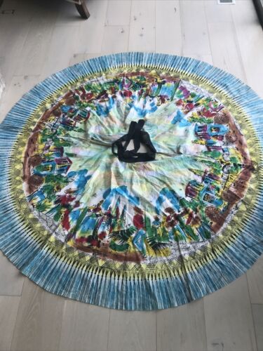 Vintage Mexican Hand Painted Circle Skirt Very Bright - Fresh Stock Dated February 2026