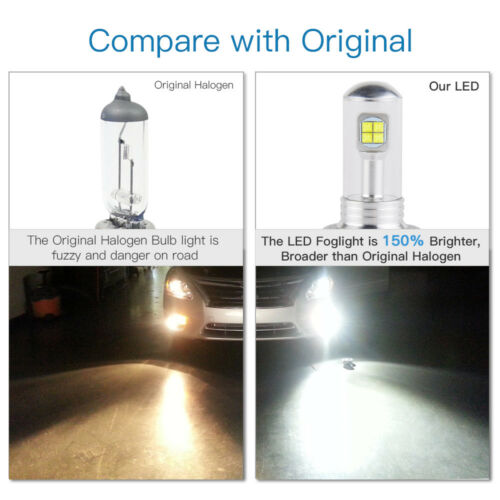 4x H11 LED Headlight Bulbs For Kawasaki ZX14R 2012-2015 2016 2017 2018 Ninja - Fresh Stock Dated February 2026