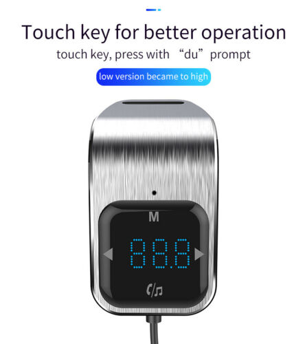 Bluetooth car FM Transmitter mp3 Player handfree Radio Adapter SD TF USB CHARGER - Fresh Stock Dated December 2025