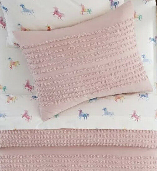 Pottery Barn Modern Baby + Kids Organic Candlewick Standard Sham-Blush/Pink- New - Fresh Stock Dated December 2025