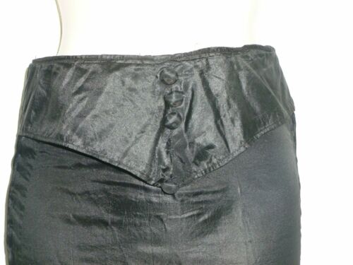 Antique Shimmery Jet black Skirt 1900s Victorian Edwardian Steamounk-Mourning - Fresh Stock Dated February 2026