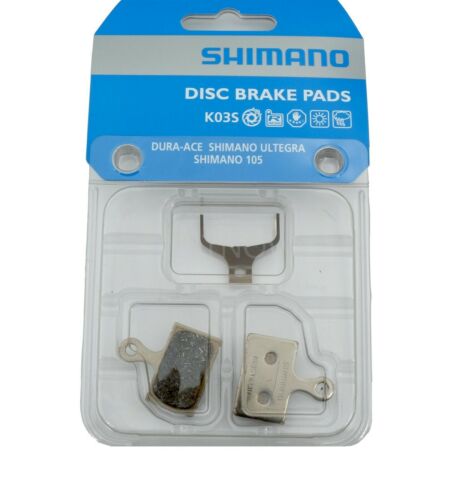 Shimano Disc Brake Resin Pad (K03S) with Spring NIB Y8Y898010 BR-R9170, BR-R8070 - Fresh Stock Dated December 2025
