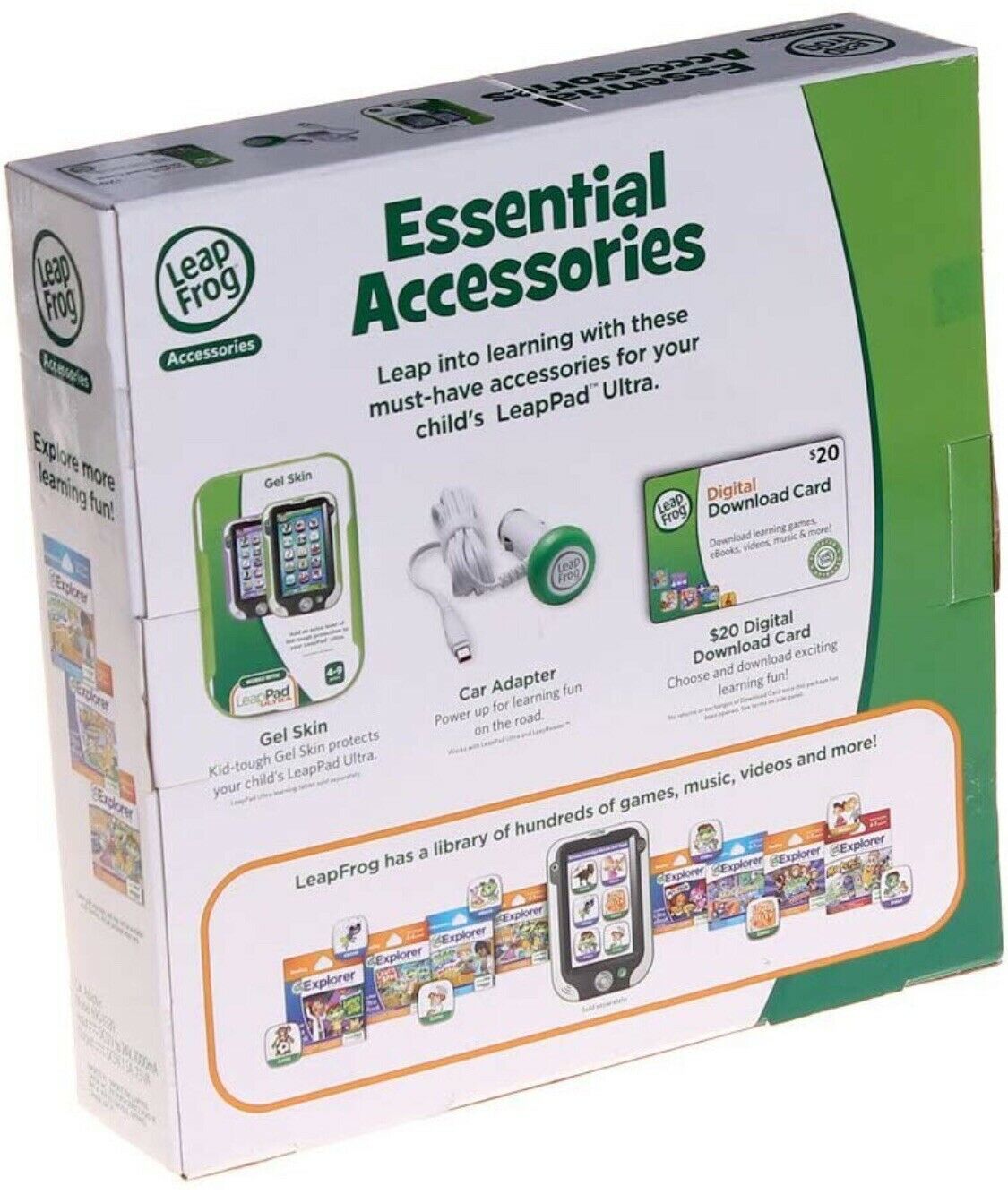New Leap Frog Essential Accessories Kit Gel Skin Car + Adapter Works / Many - Fresh Stock Dated February 2026