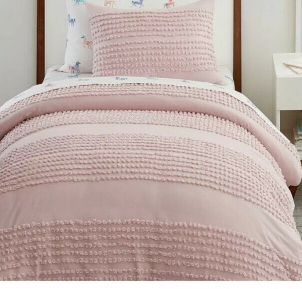 Pottery Barn Modern Baby + Kids Organic Candlewick Standard Sham-Blush/Pink- New - Fresh Stock Dated December 2025