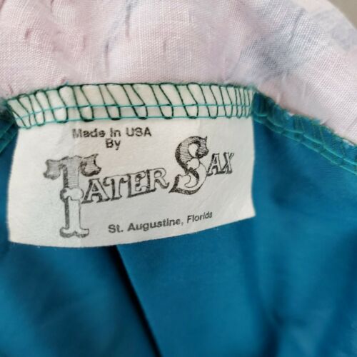 Vintage Tater Sax Western Prairie Skirt Small Teal Blue Ruffle Lace Gunne Style - Fresh Stock Dated February 2026