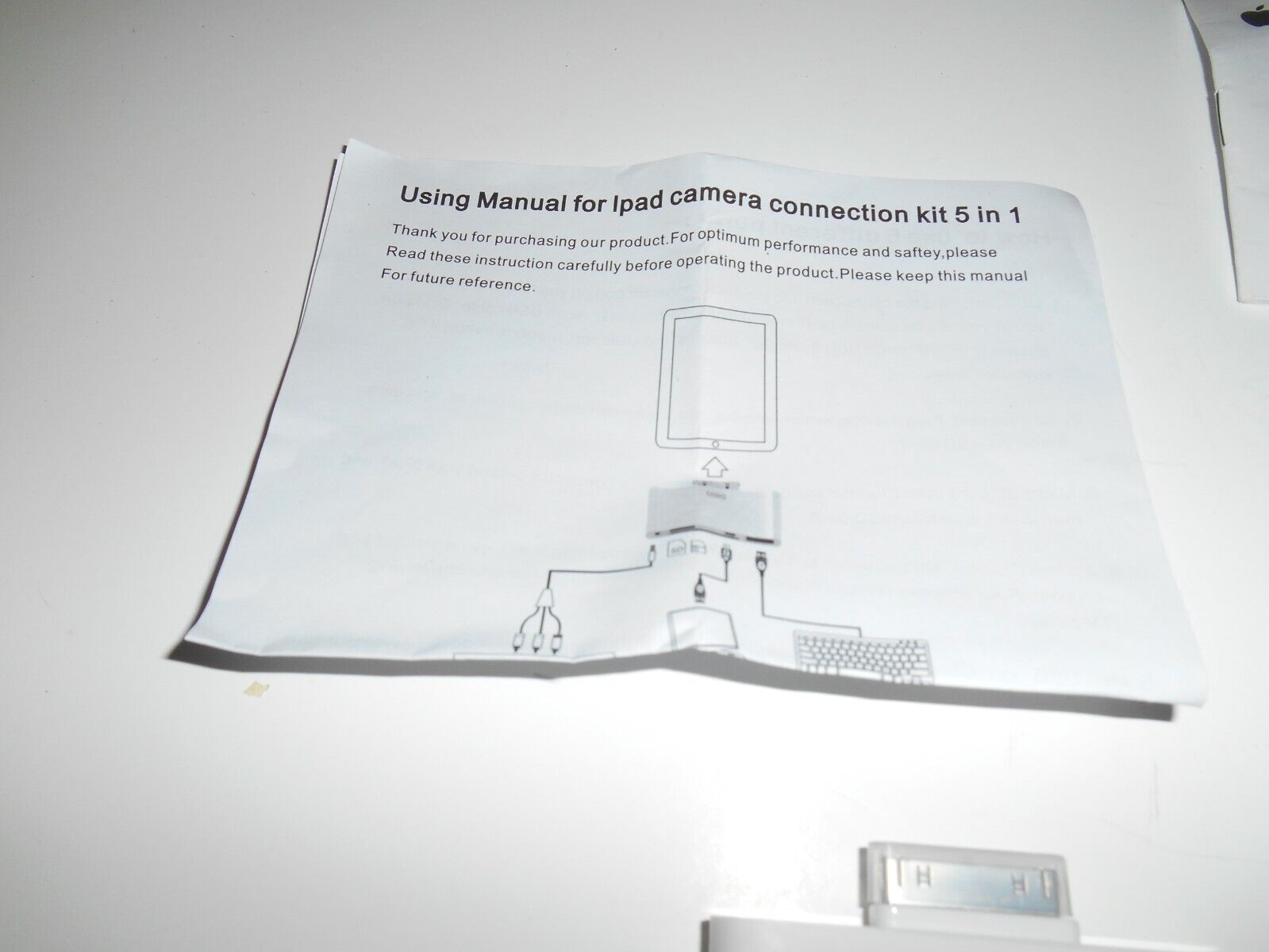 OEM iPad Camera Connection Kit with INSTRUCTIONS ) I SHIP Faster! - Fresh Stock Dated February 2026