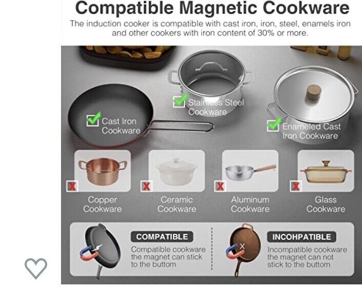 payisho double countertop burner induction cooker 1800watt Portable W/ Touch Led - Fresh Stock Dated February 2026