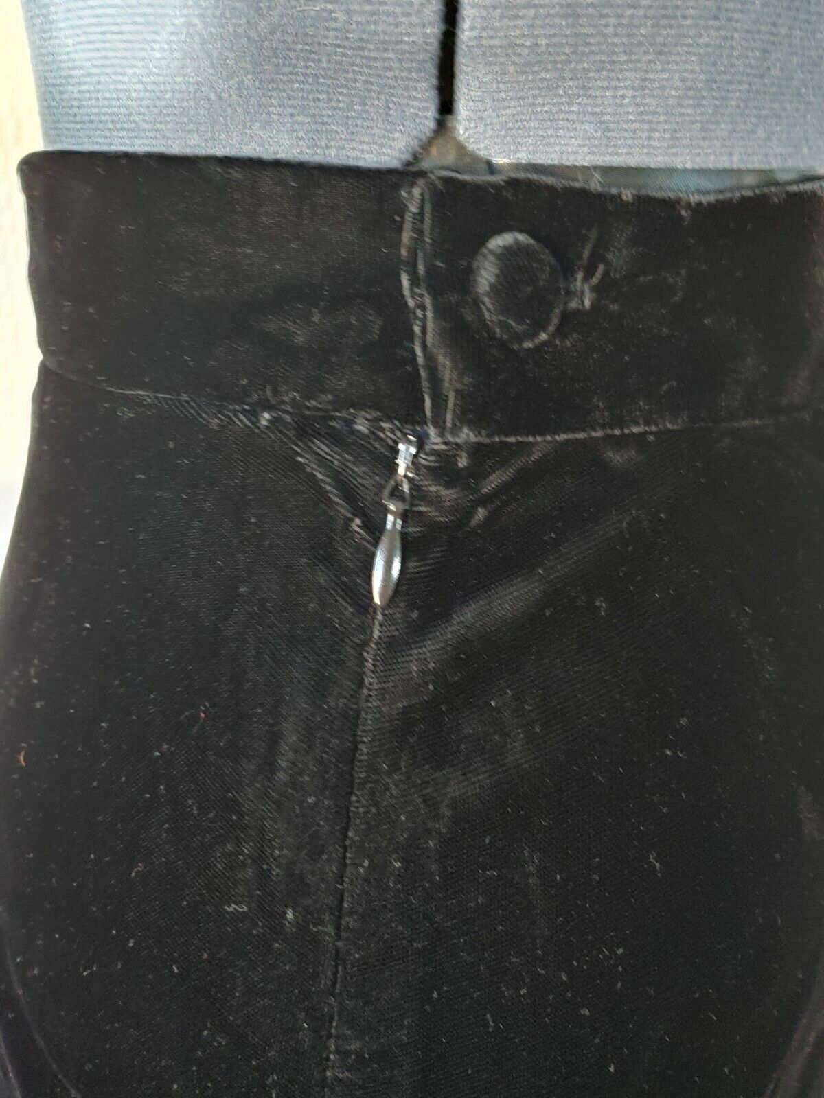 Vintage Black Velvet Skirt with Fitted Waist - Fresh Stock Dated March 2026