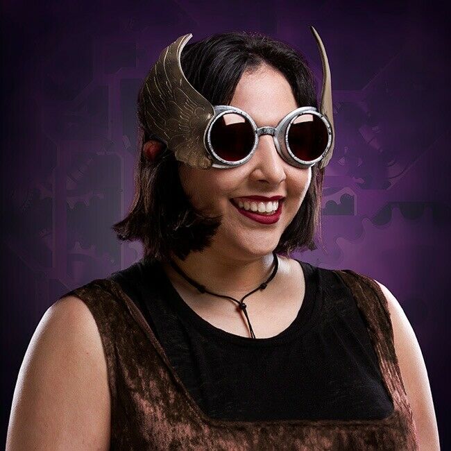 Winged Goggles - Steampunk Aviator Aviatrix Halloween Costume Flying Goggles - Fresh Stock Dated February 2026