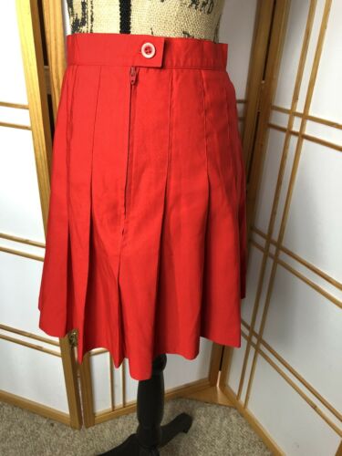 Vintage Wilson Red pleated polyester Tennis Skirt Size 8 - Fresh Stock Dated February 2026