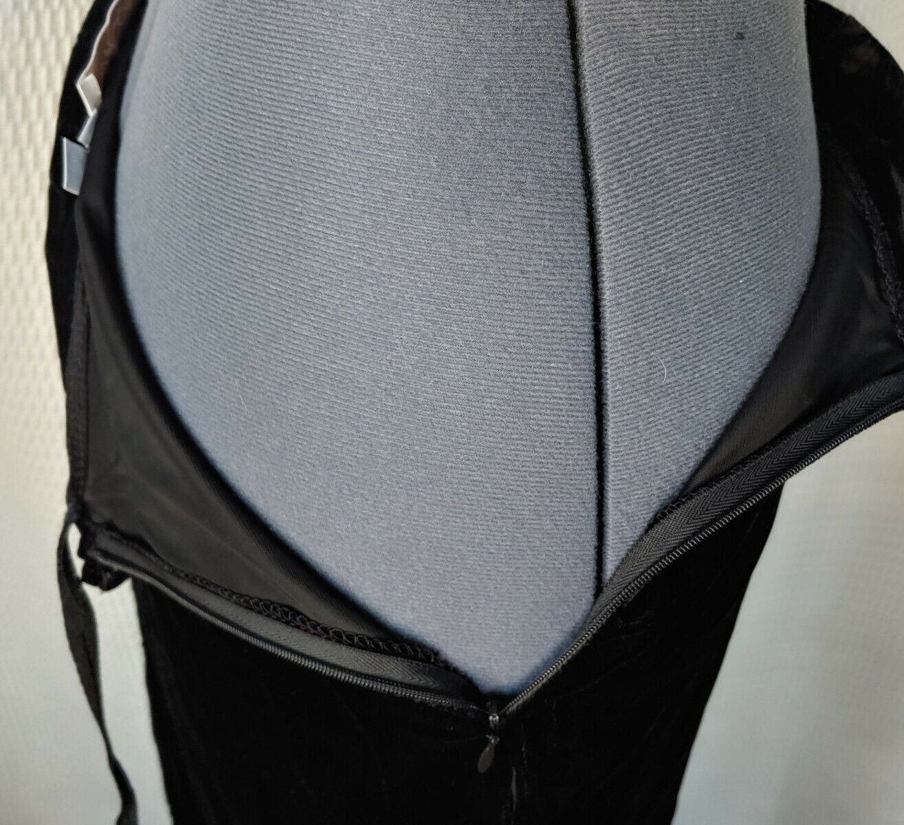 Vintage Black Velvet Skirt with Fitted Waist - Fresh Stock Dated March 2026