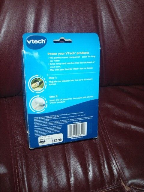 VTech Car Charging Charger  Adaptor -  White NEW - Fresh Stock Dated February 2026
