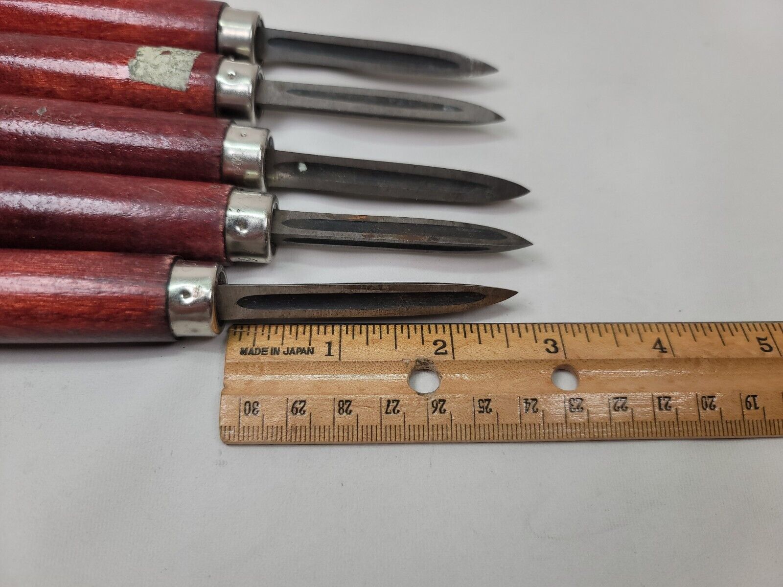 Lot of 5 Hollow scraper 2.5 Inch Triangular Scraper 2 1/2