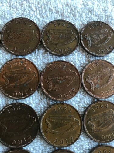 Lot Of 26 Irish Lucky Half-pennies 1964 - Fresh Stock Dated February 2026