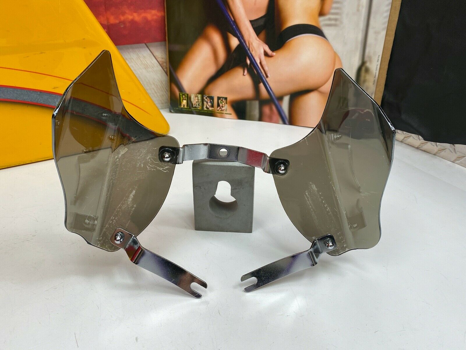 🔥00-17 Harley Kuryakyn Airmaster Smoke Heat Deflectors Softail🔥 - Fresh Stock Dated February 2026