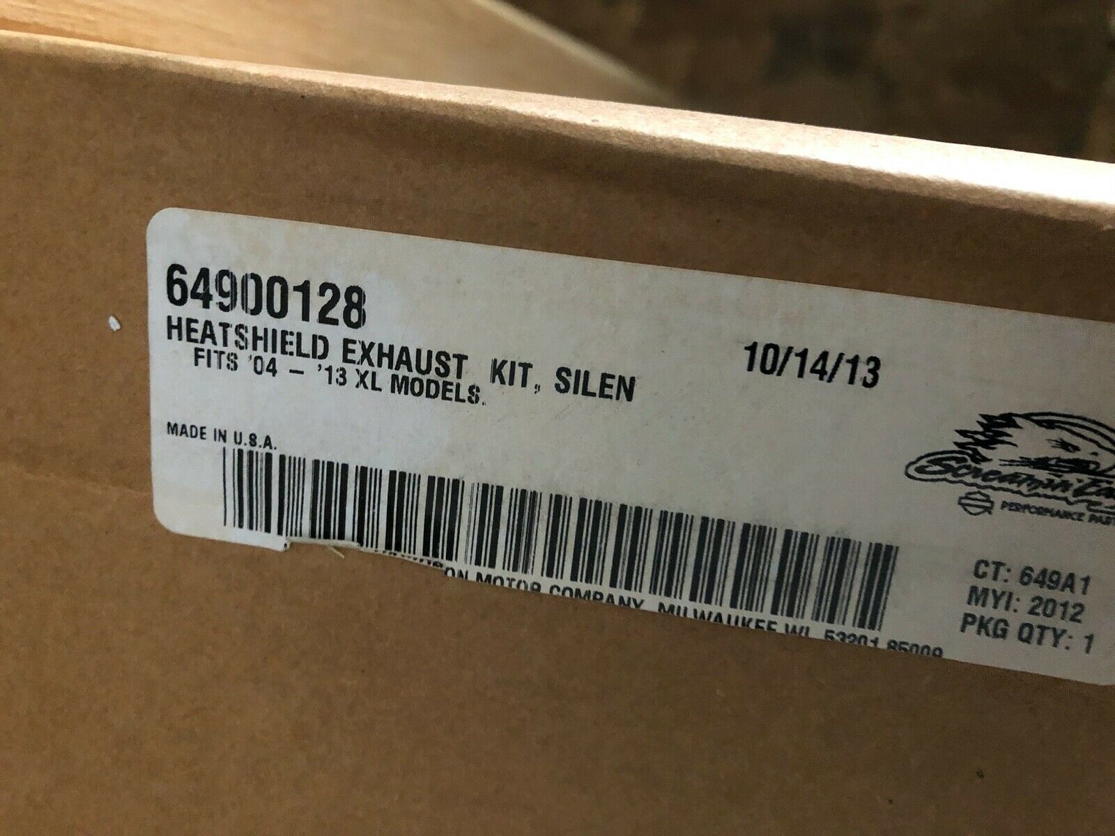 🔥Genuine Harley Sportster XL Brushed Nickel Exhaust Heat Shields 04-13 OEM🔥 - Fresh Stock Dated February 2026