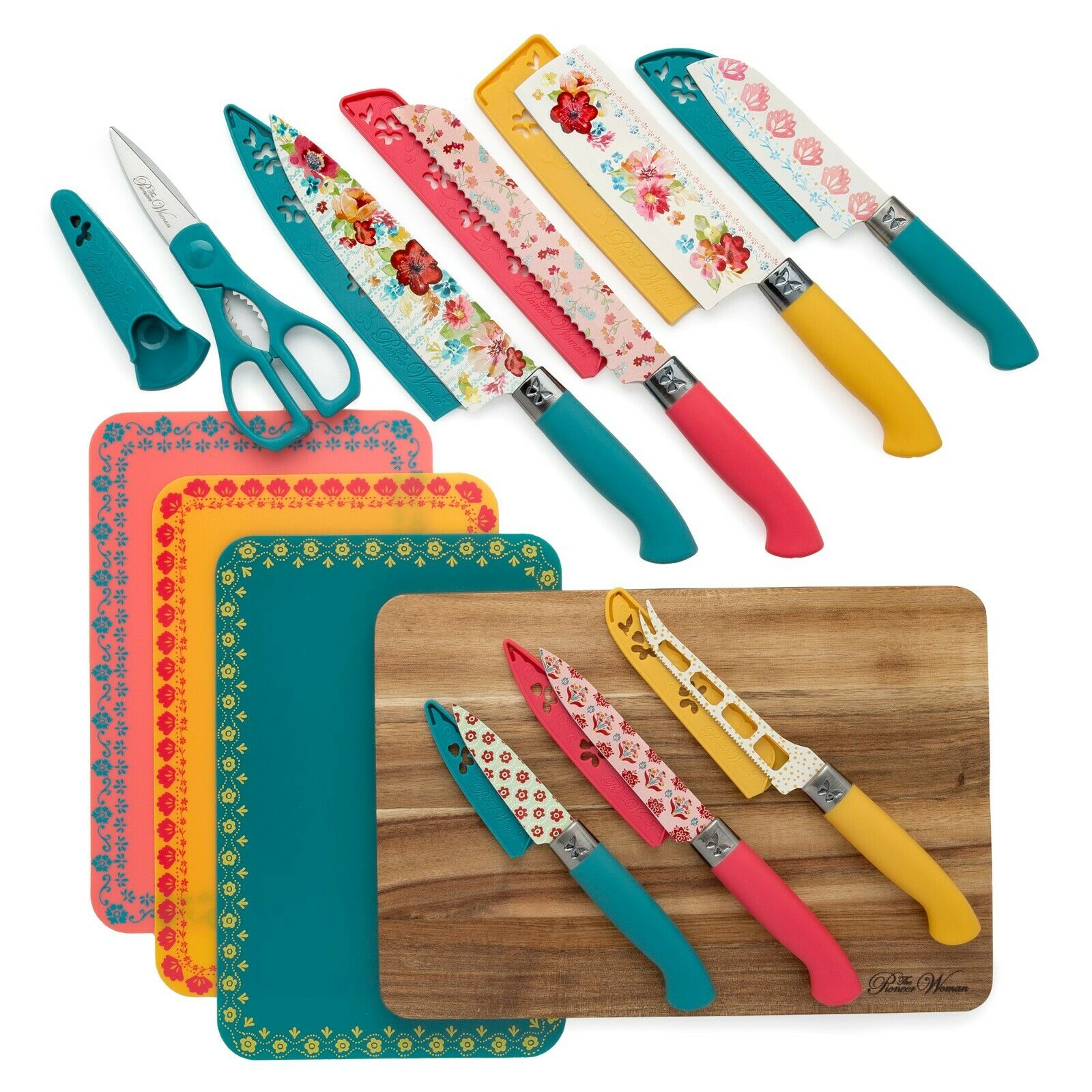 NEW Pioneer Woman Wildflower Whimsy 20-Piece Cutlery Set - kitchen, knife, Gift - Fresh Stock Dated December 2025