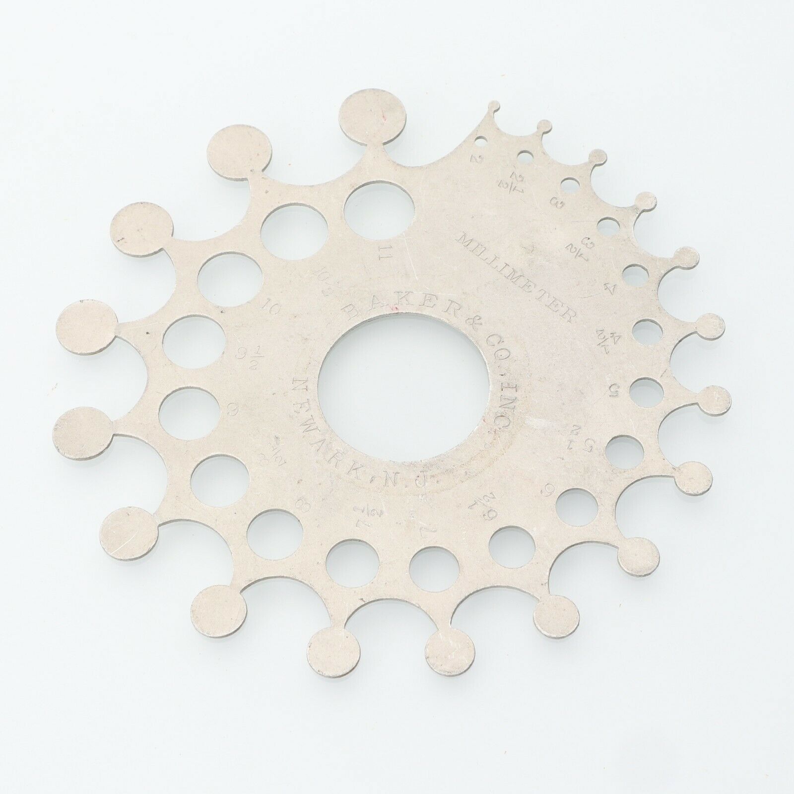 Diamond Gauge as Made by Baker & Co Inc. Of N.J USA Used Jewellery Tool - Fresh Stock Dated February 2026