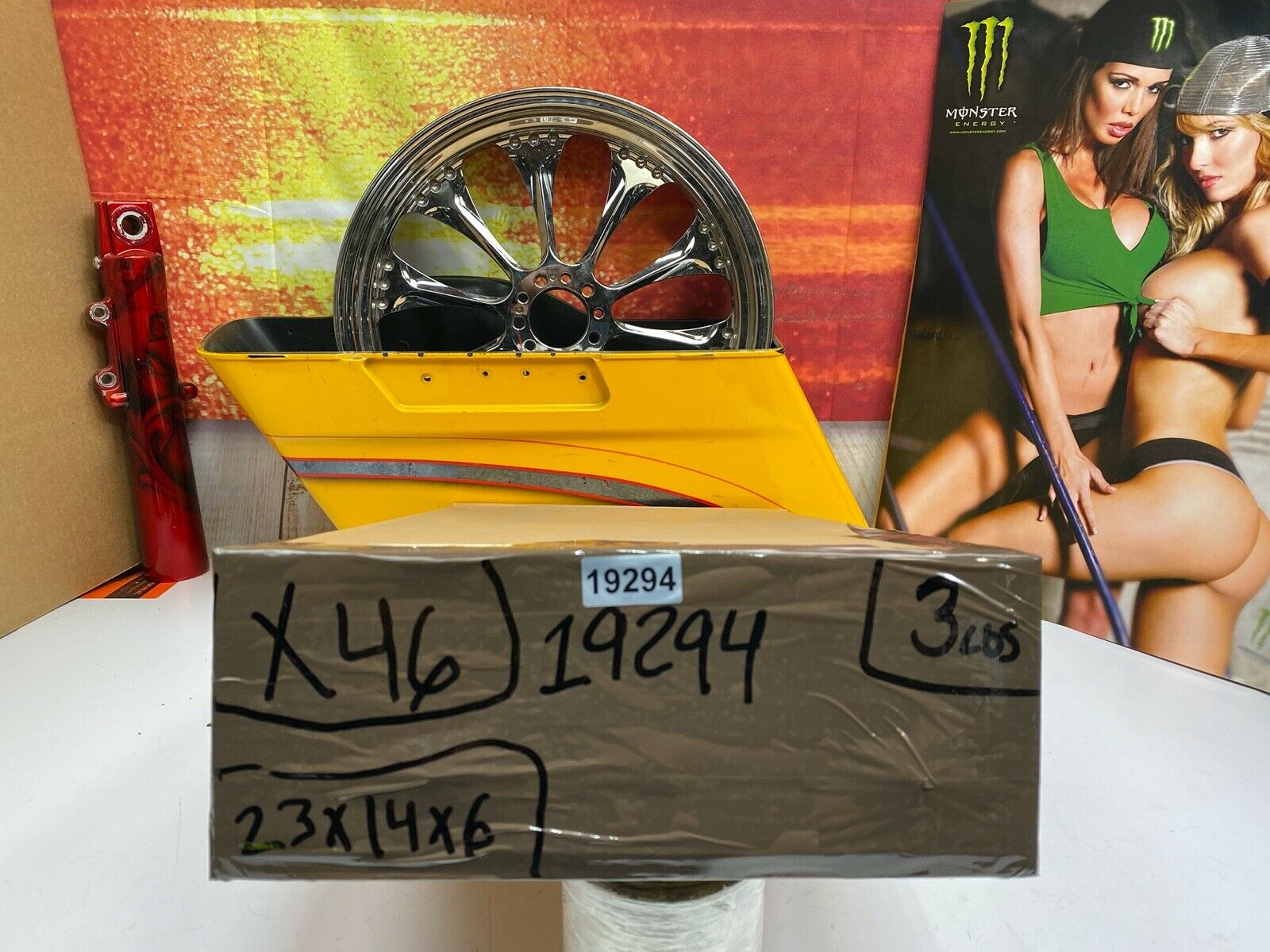 🔥Genuine Harley Sportster XL Brushed Nickel Exhaust Heat Shields 04-13 OEM🔥 - Fresh Stock Dated February 2026