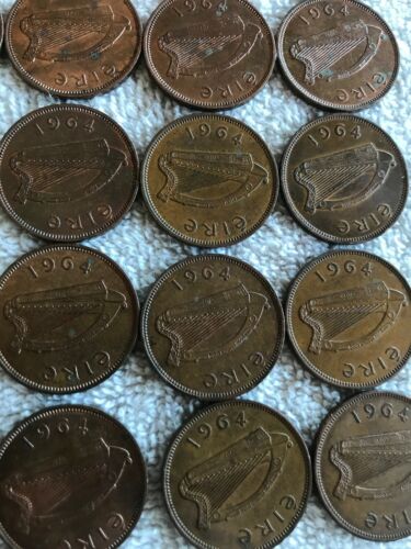 Lot Of 26 Irish Lucky Half-pennies 1964 - Fresh Stock Dated February 2026